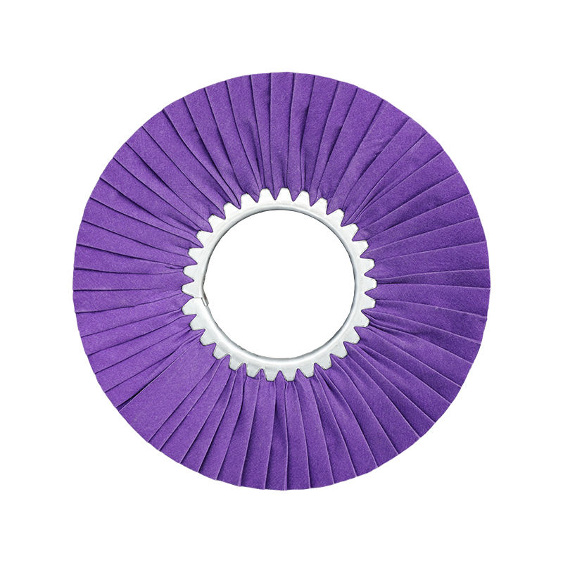 Purple Hardened Folding Cloth Wheel For Metal Polishing